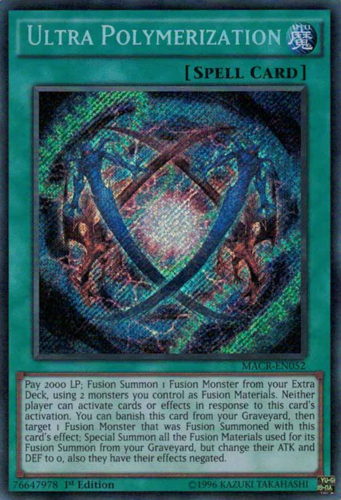 Ultra Polymerization [MACR-EN052] Secret Rare | Gam3 Escape