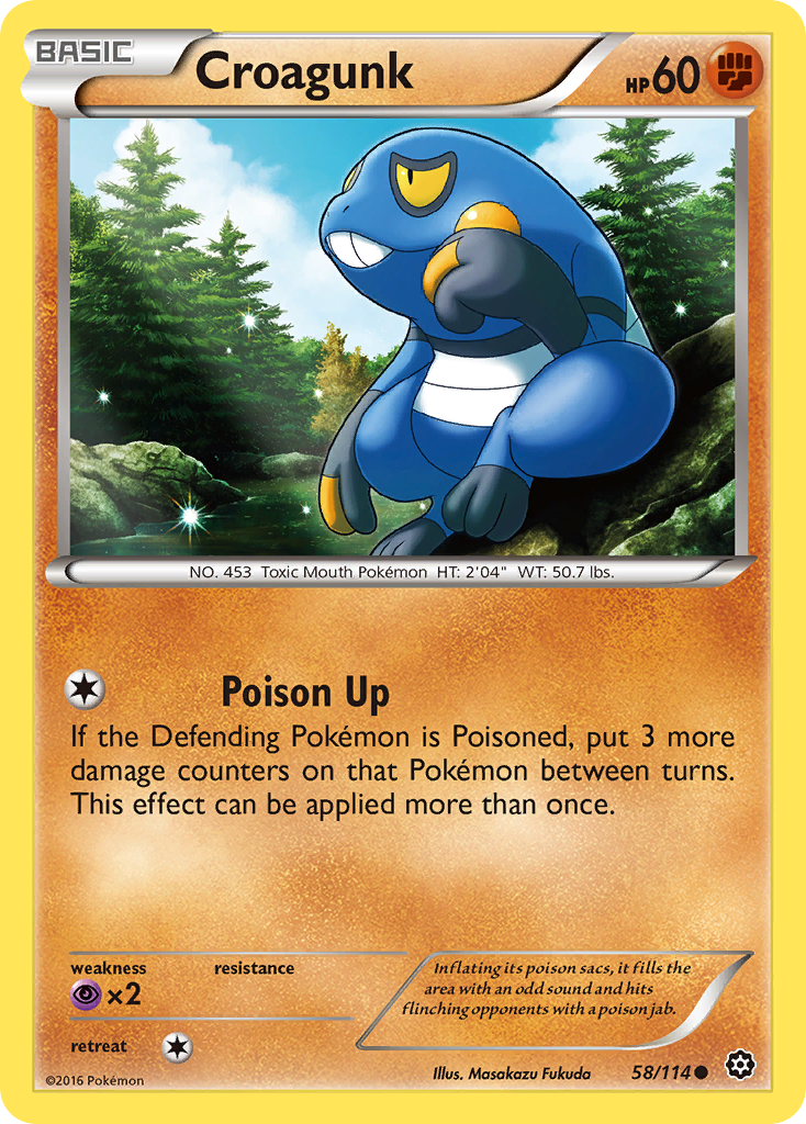 Croagunk (58/114) [XY: Steam Siege] | Gam3 Escape