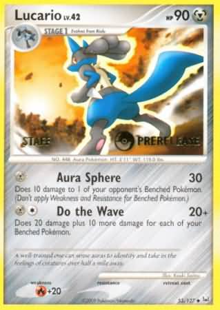 Lucario (53/127) (Staff Prerelease Promo) [Diamond & Pearl: Black Star Promos] | Gam3 Escape