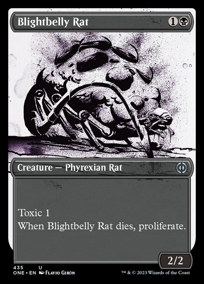 Blightbelly Rat (Showcase Ichor Step-and-Compleat Foil) [Phyrexia: All Will Be One] | Gam3 Escape