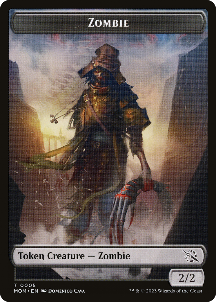 Elemental (02) // Zombie Double-Sided Token [March of the Machine Tokens] | Gam3 Escape