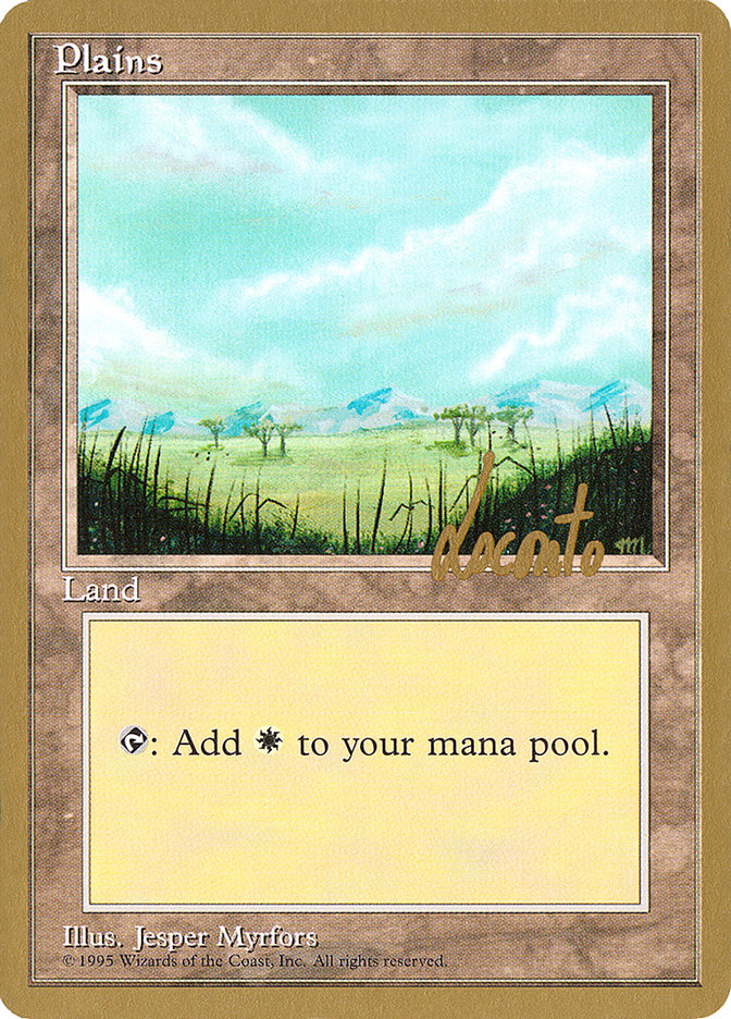 Plains (ml365) (Michael Loconto) [Pro Tour Collector Set] | Gam3 Escape