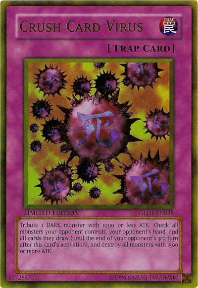 Crush Card Virus [GLD1-EN038] Gold Rare | Gam3 Escape