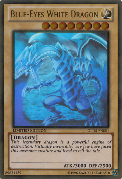 Blue-Eyes White Dragon [GLD5-EN001] Ghost/Gold Rare | Gam3 Escape