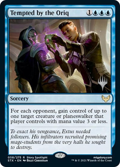 Tempted by the Oriq (Promo Pack) [Strixhaven: School of Mages Promos] | Gam3 Escape