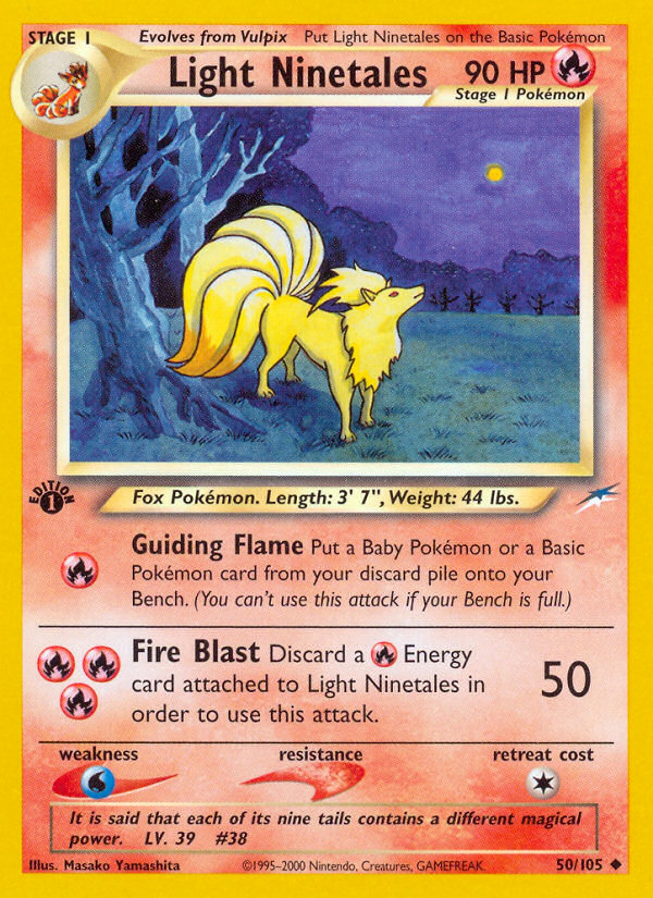 Light Ninetales (50/105) [Neo Destiny 1st Edition] | Gam3 Escape