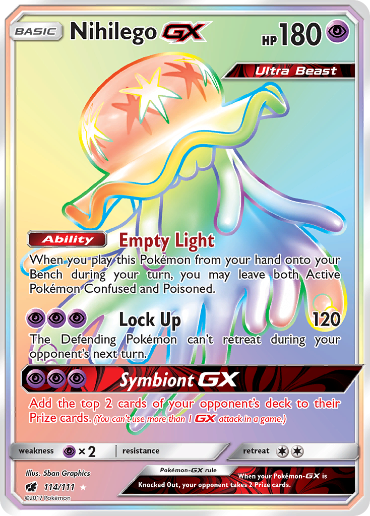 Nihilego GX (114/111) [Sun & Moon: Crimson Invasion] | Gam3 Escape