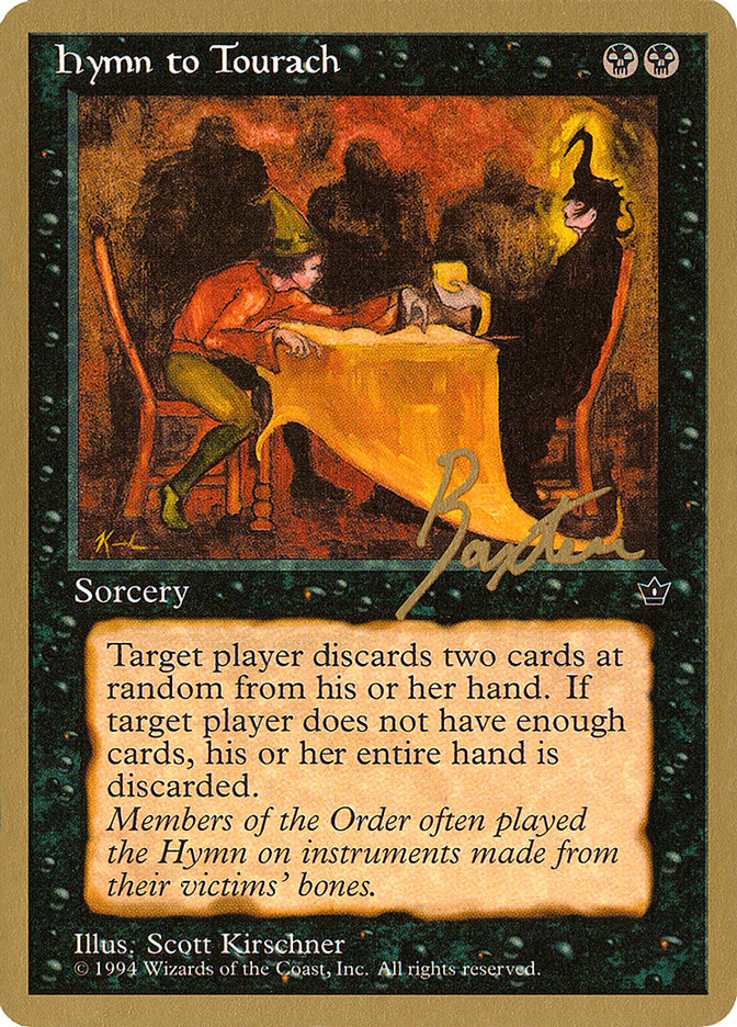 Hymn to Tourach (Table) (George Baxter) [Pro Tour Collector Set] | Gam3 Escape