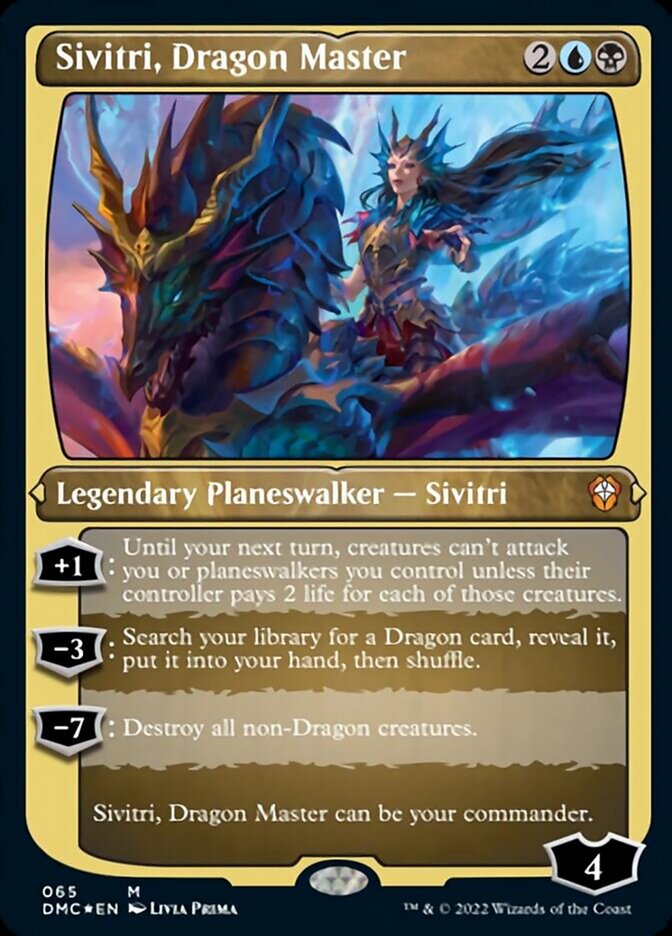 Sivitri, Dragon Master (Foil Etched) [Dominaria United Commander] | Gam3 Escape