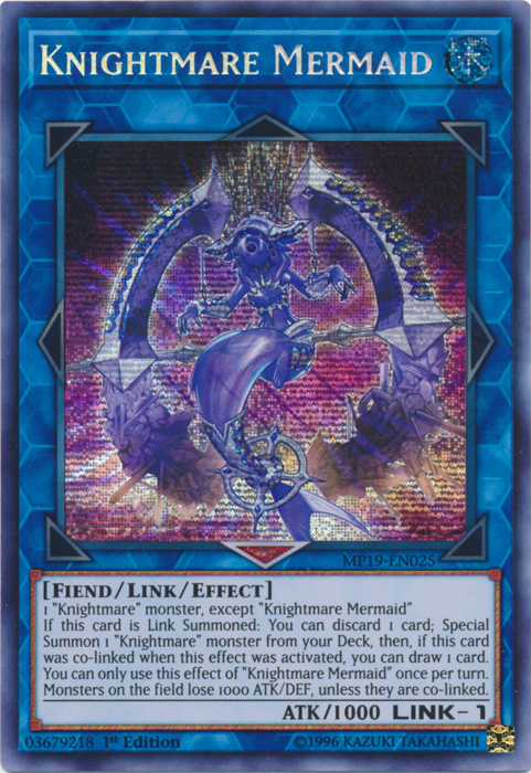 Knightmare Mermaid [MP19-EN025] Prismatic Secret Rare | Gam3 Escape