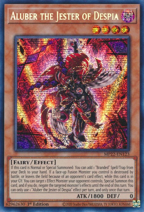 Aluber the Jester of Despia [MP22-EN123] Prismatic Secret Rare | Gam3 Escape