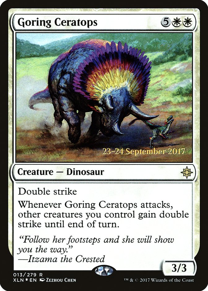 Goring Ceratops  [Ixalan Prerelease Promos] | Gam3 Escape
