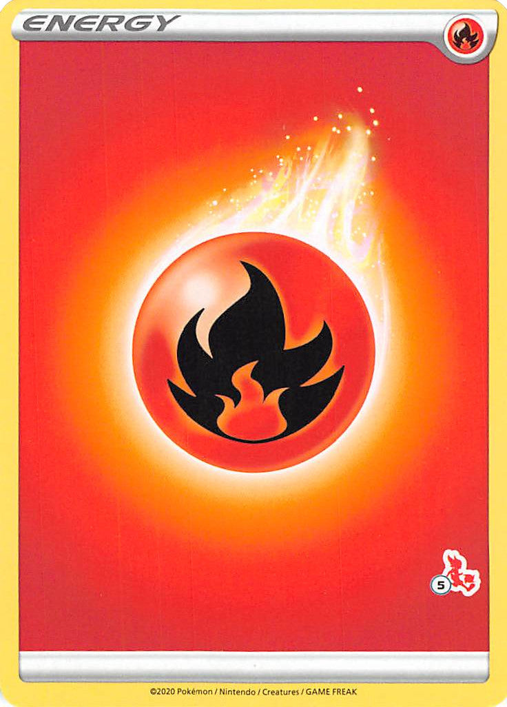 Fire Energy (Cinderace Stamp #5) [Battle Academy 2022] | Gam3 Escape