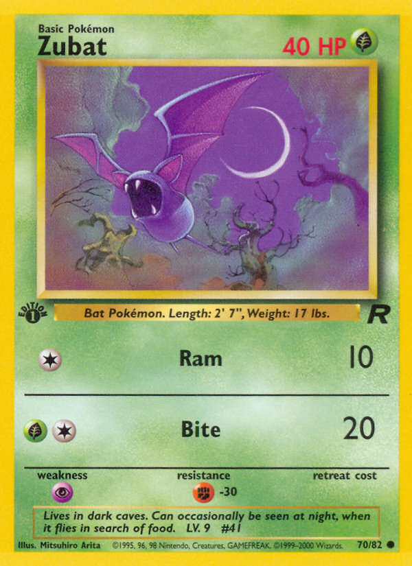 Zubat (70/82) [Team Rocket 1st Edition] | Gam3 Escape