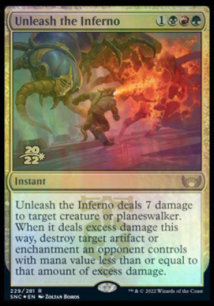 Unleash the Inferno [Streets of New Capenna Prerelease Promos] | Gam3 Escape