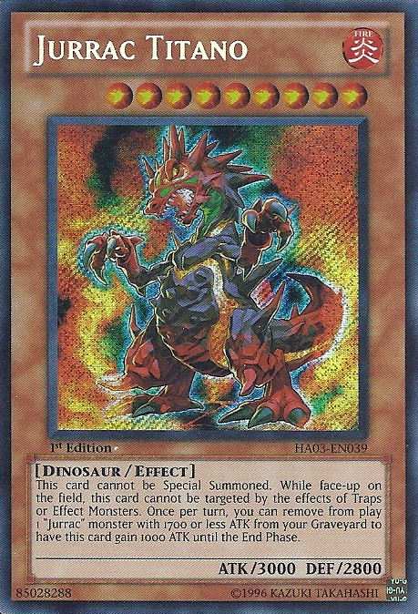 Jurrac Titano [HA03-EN039] Secret Rare | Gam3 Escape