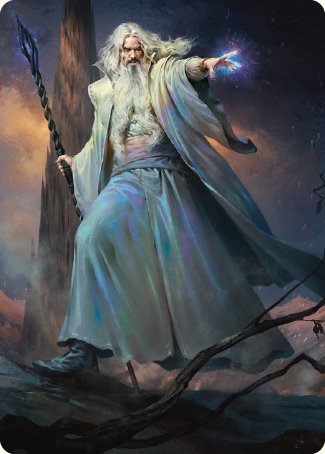 Saruman of Many Colors Art Card [The Lord of the Rings: Tales of Middle-earth Art Series] | Gam3 Escape