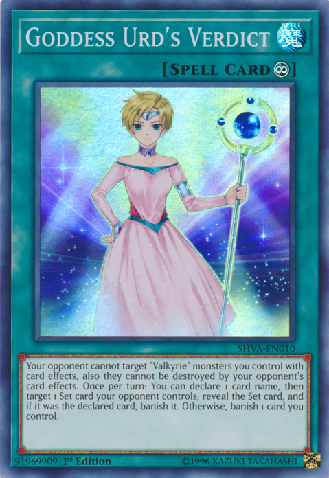 Goddess Urd's Verdict [SHVA-EN010] Super Rare | Gam3 Escape