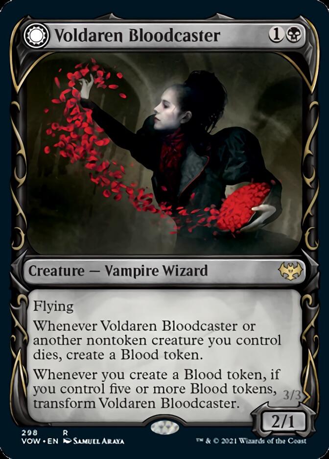 Voldaren Bloodcaster // Bloodbat Summoner (Showcase Fang Frame) [Innistrad: Crimson Vow] | Gam3 Escape