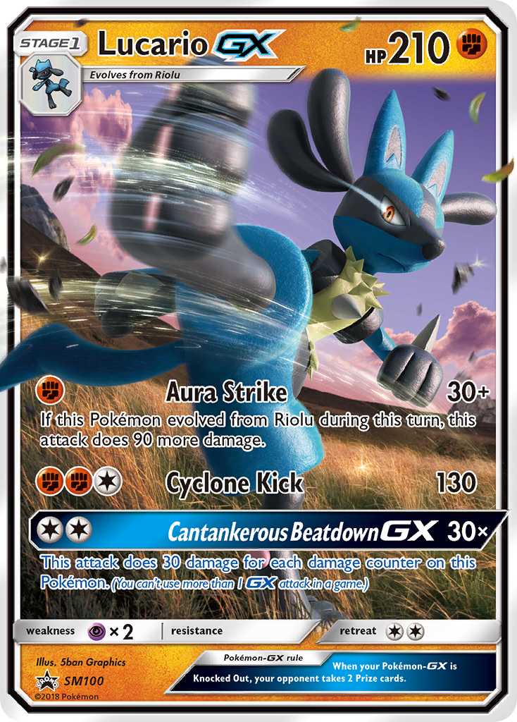 Lucario GX (SM100) [Sun & Moon: Black Star Promos] | Gam3 Escape