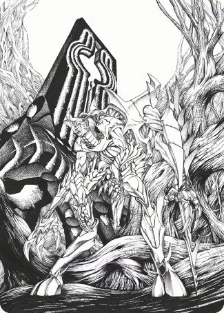 Lukka, Bound to Ruin Art Card [Phyrexia: All Will Be One Art Series] | Gam3 Escape