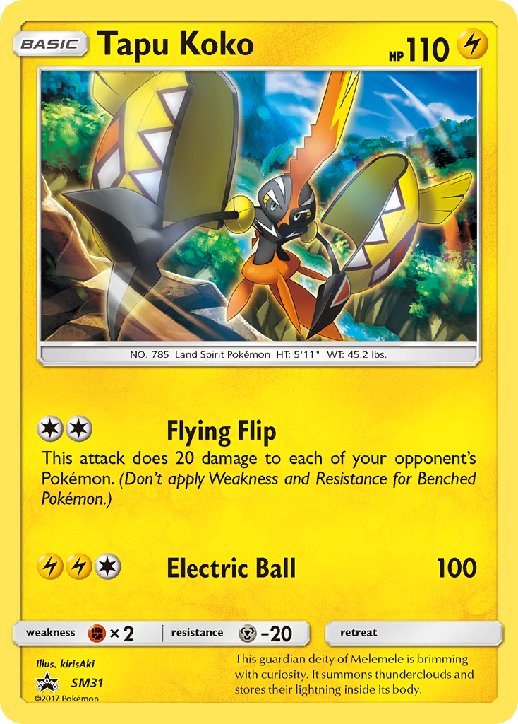 Tapu Koko (SM31) [Sun & Moon: Black Star Promos] | Gam3 Escape