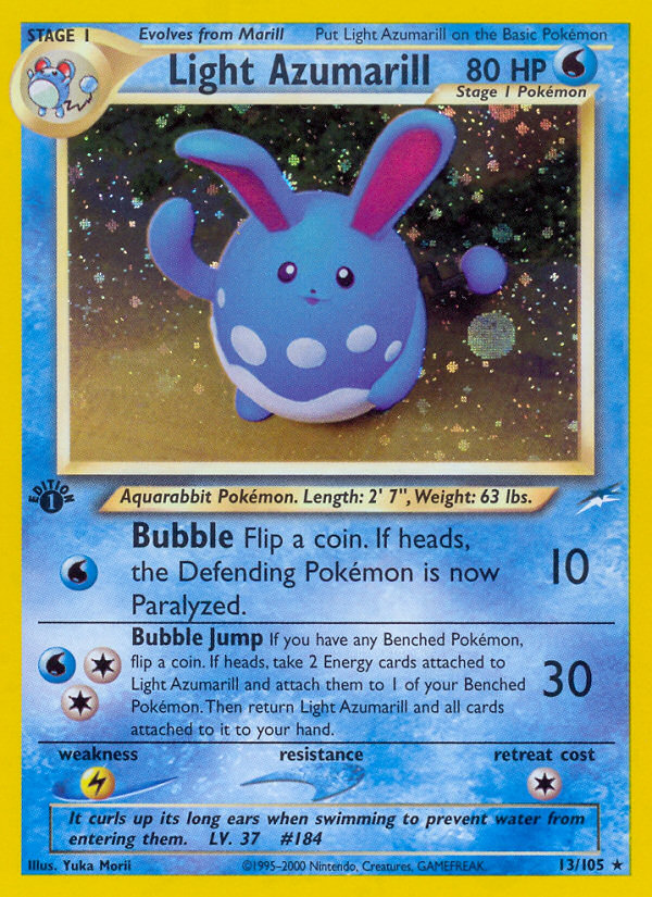 Light Azumarill (13/105) [Neo Destiny 1st Edition] | Gam3 Escape