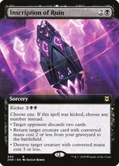 Inscription of Ruin (Extended Art) [Zendikar Rising] | Gam3 Escape