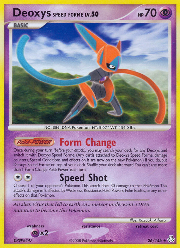 Deoxys Speed Forme (26/146) [Diamond & Pearl: Legends Awakened] | Gam3 Escape