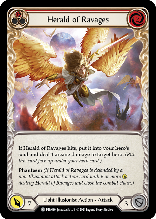 Herald of Ravages (Red) [PSM010] (Monarch Prism Blitz Deck) | Gam3 Escape