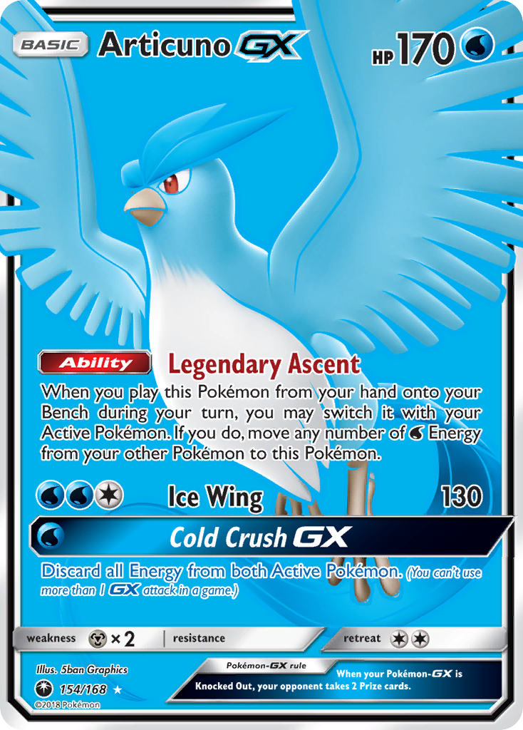 Articuno GX (154/168) [Sun & Moon: Celestial Storm] | Gam3 Escape