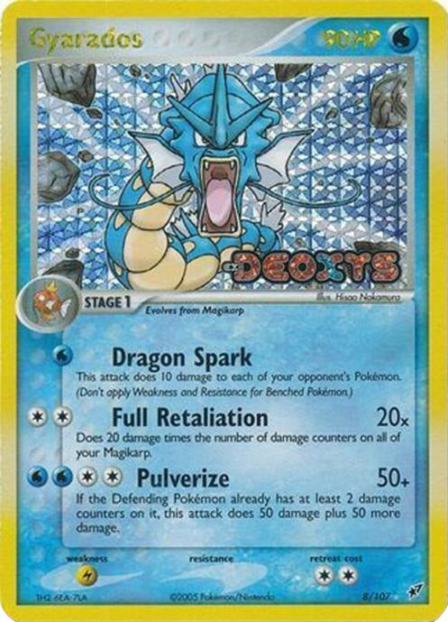 Gyarados (8/107) (Stamped) [EX: Deoxys] | Gam3 Escape