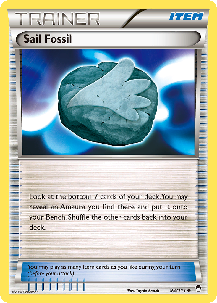 Sail Fossil (98/111) [XY: Furious Fists] | Gam3 Escape