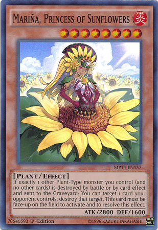 Mariña, Princess of Sunflowers [MP14-EN157] Super Rare | Gam3 Escape